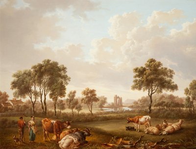Paesaggio con figure, 1812 da Charles Towne