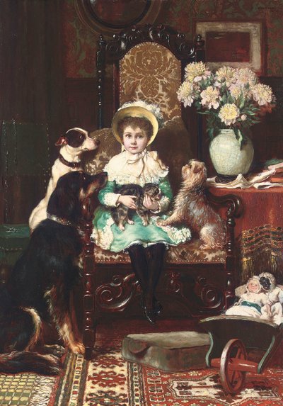 Doddy e i suoi animali domestici, 1883 da Charles Trevor Garland