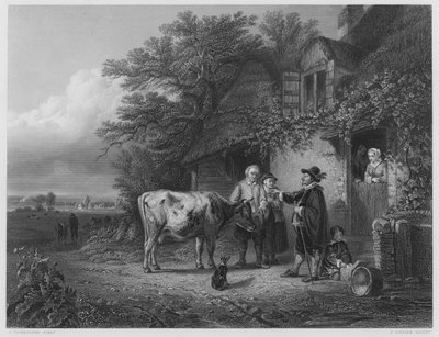 Il dottore delle mucche, dal quadro nella collezione reale da Charles Tschaggeny