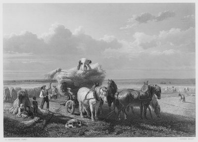 Il campo di raccolta, dal quadro nella collezione reale da Charles Tschaggeny