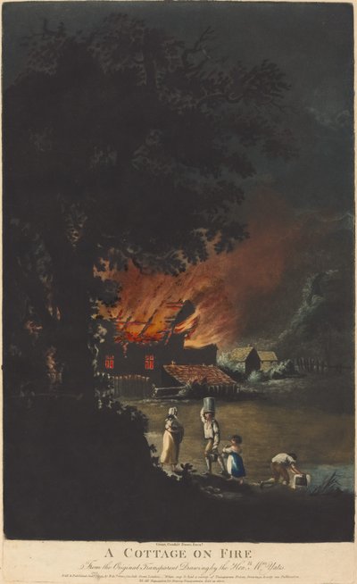 Un Cottage in Fiamme da Charles Turner