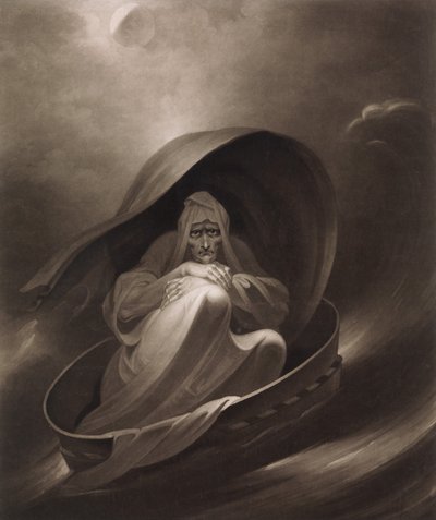 Una strega che naviga verso Aleppo in un setaccio, 1 dicembre 1807 da Charles Turner