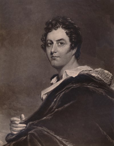 George Noel Gordon Byron, Lord Byron, poeta inglese, 1894 da Charles Turner
