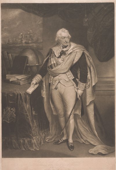 John, conte di St. Vincent, ammiraglio della Flotta Rossa da Charles Turner