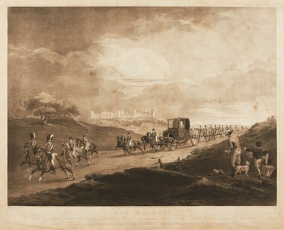Re Giorgio III nella sua carrozza da Charles Turner