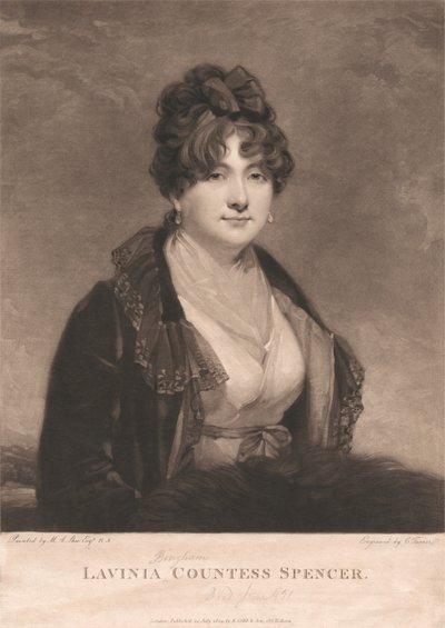 Lavinia Bingham, contessa Spencer da Charles Turner