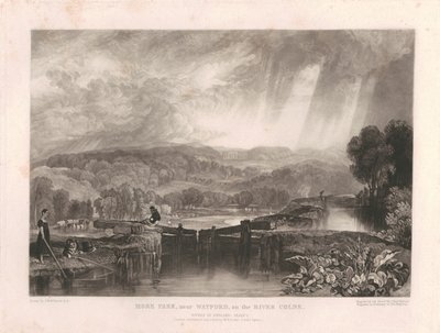 More Park, nei pressi di Watford, sul fiume Colne da Charles Turner