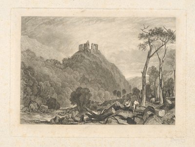 Castello di Okehampton, sul Fiume Okement da Charles Turner