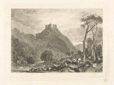 Castello di Okehampton, sul Fiume Okement da Charles Turner