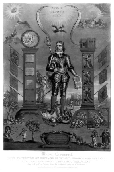 Oliver Cromwell, soldato e statista inglese da Charles Turner