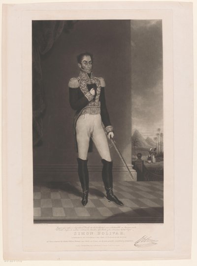 Ritratto di Simón Bolívar da Charles Turner