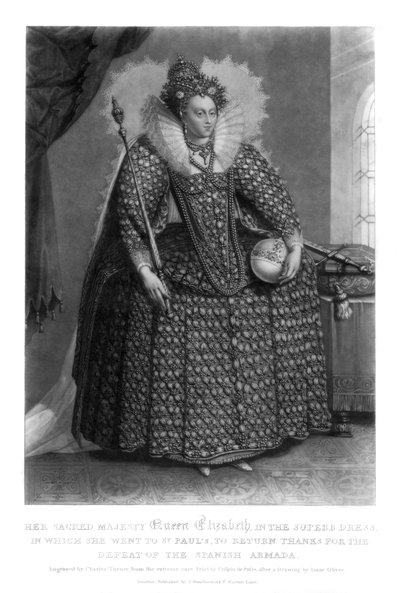 Regina Elisabetta I, 1816 da Charles Turner
