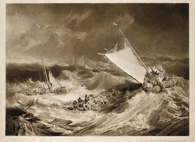 Il naufragio, 1807 da Charles Turner