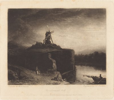 Il mulino da Charles Turner after Rembrandt van Rijn