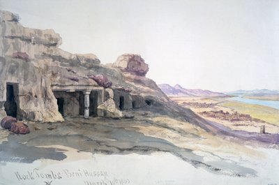 Tombe rupestri di Beni Hussan da Charles Vacher