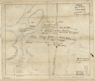 Battaglia di Camden, 16 agosto da Charles Vallancey