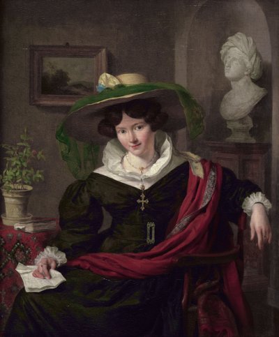 Ritratto di Carolina Frederica Kerst, moglie di Louis Royer da Charles van Beveren