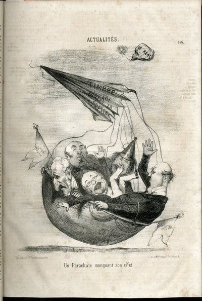 Illustrazione in Le Charivari da Charles Vernier
