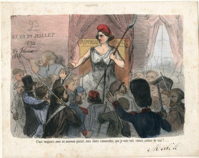 Le Charivari, Satirico in N & B da Charles Vernier