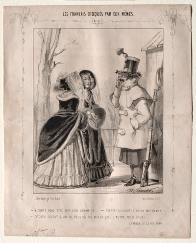 Les Français croqués par eux-mêmes: Vicomte, vous êtes bien laid comme ça! da Charles Vernier