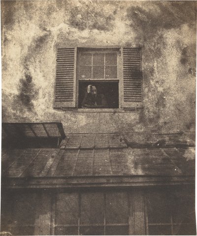 Auguste Vacquerie alla Finestra, Marine Terrace da Charles Victor Hugo with Auguste Vacquerie