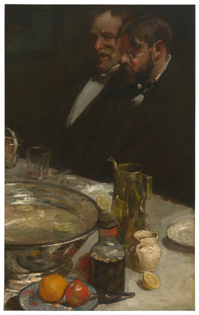La storia dei commensali, piaceri della tavola, 1898 da Charles Webster Hawthorne