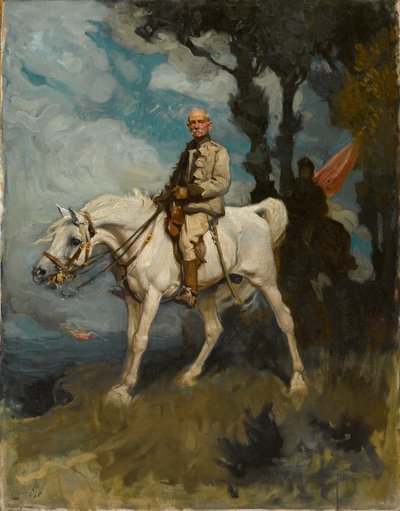 Generale Sir Frederick Sleigh Roberts, sul suo cavallo Vonolel da Charles Wellington Furse