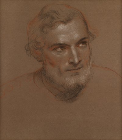 Testa di un uomo da Charles West Cope