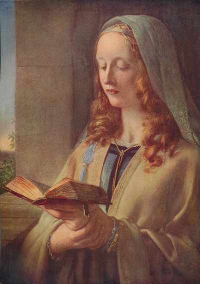 Meditazione della Fanciulla, 1847, c1915 da Charles West Cope