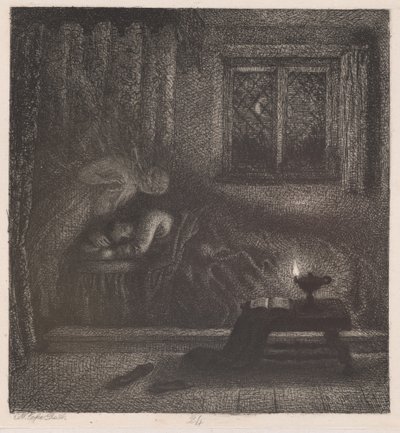 Il sogno di Milton della sua defunta moglie da Charles West Cope