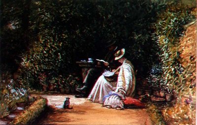 Il signor e la signora Auchmutz e il loro figlio da Charles West Cope