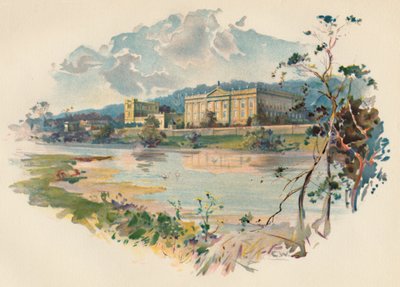 Chatsworth dal Derwent da Charles Wilkinson