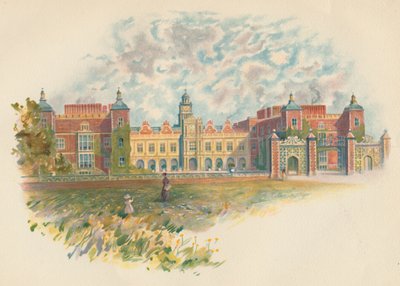 Hatfield House, Hertfordshire - Fronte Sud, c1890 da Charles Wilkinson