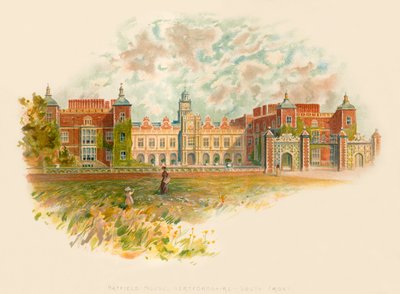 Hatfield House, Hertfordshire - fronte sud da Charles Wilkinson