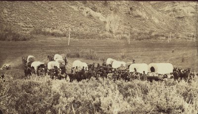 Treno di emigranti mormoni, Echo Canyon da Charles William Carter