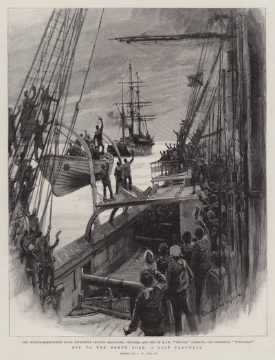 Verso il Polo Nord, un ultimo addio da Charles William Wyllie