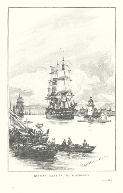 Flotta russa nel Bosforo da Charles William Wyllie