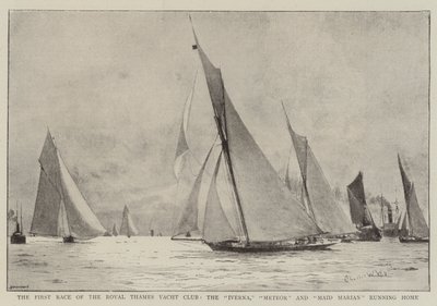 La Prima Corsa del Royal Thames Yacht Club, l