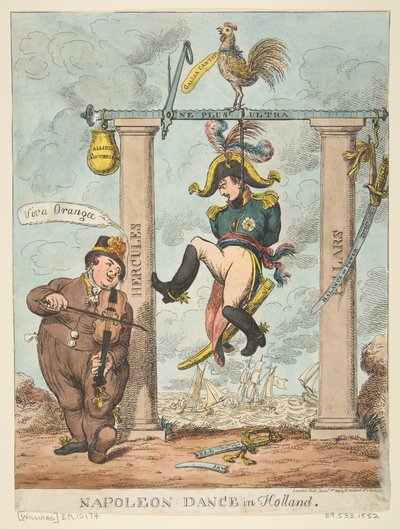 Napoleone danza in Olanda, 1 gennaio 1814 da Charles Williams