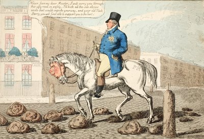 Il cavallo del reggente, pub. 1812 da Charles Williams