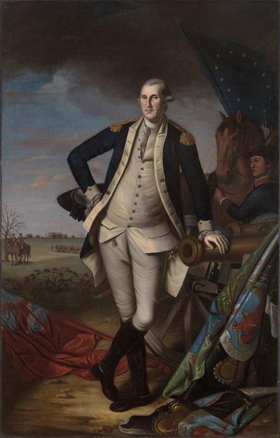 George Washington alla battaglia di Princeton da Charles Willson Peale