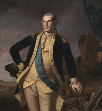 George Washington alla battaglia di Princeton, c. 1779 da Charles Willson Peale