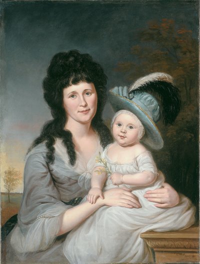 Mrs. John Nicholson (Hannah Duncan) e John Nicholson, Jr. da Charles Willson Peale