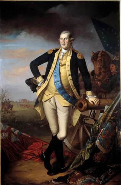 Ritratto di George Washington dopo la Battaglia di Princeton, 3 gennaio da Charles Willson Peale