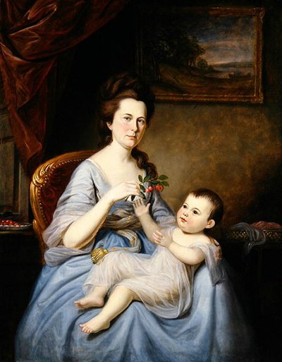 Ritratto di Mrs. David Forman e bambino, c.1785 da Charles Willson Peale