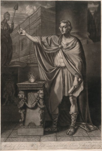 Degno di libertà, Mr. Pitt disdegna di invadere le libertà degli altri da Charles Willson Peale