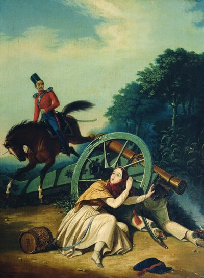 Scena dalla Guerra Franco-Russa del 1812, 1830s da Charles de Hampeln