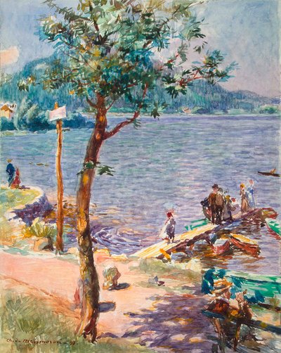 Vista di un lago, 1893 da Charles de Meixmoron de Dombasle