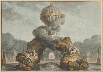 Progetto di una decorazione di fontana con una Charlière, 1783 da Charles de Wailly