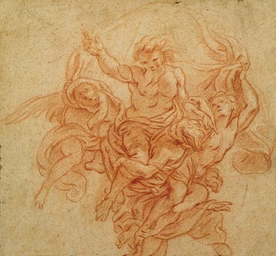 Dio Padre sostenuto dagli angeli da Charles de la Fosse